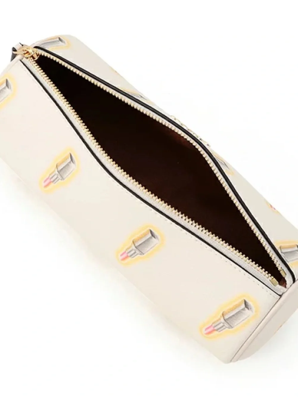 Coach Cream Lipstick Print Makeup Bag